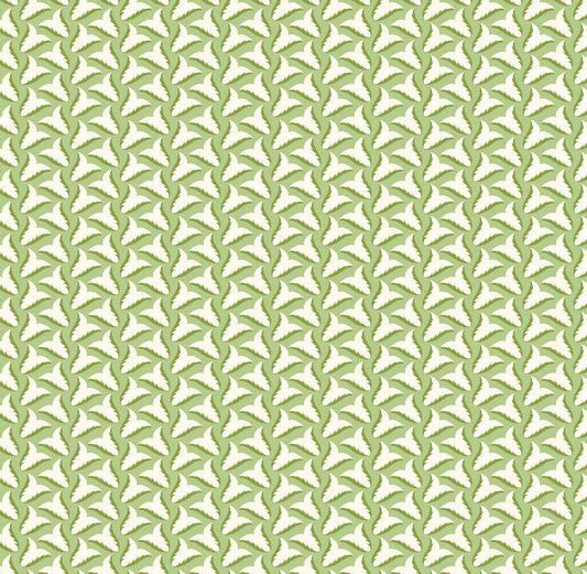 Tiny Tulips Wallpaper - Green