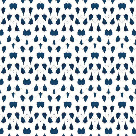 Porcelain Wings Wallpaper -Blue