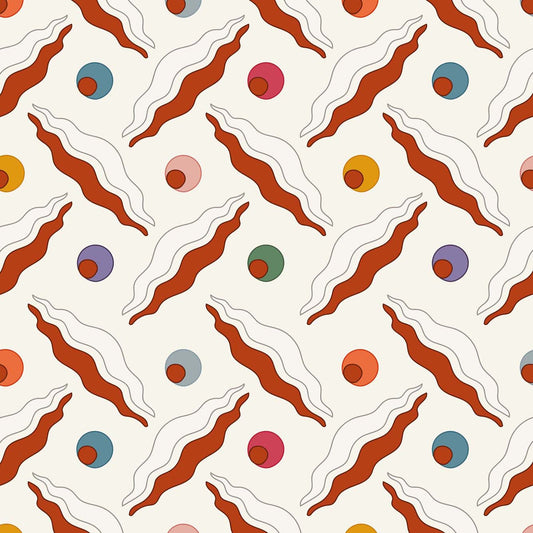 Chintamani Trellis Wallpaper - Rusty Orange
