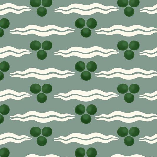 Chintamani Wallpaper- Antique Green