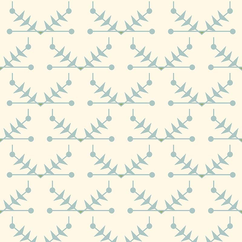 Atomic Trellis Wallpaper - Light Blue