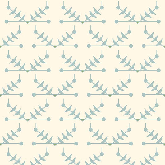 Atomic Trellis Wallpaper - Light Blue