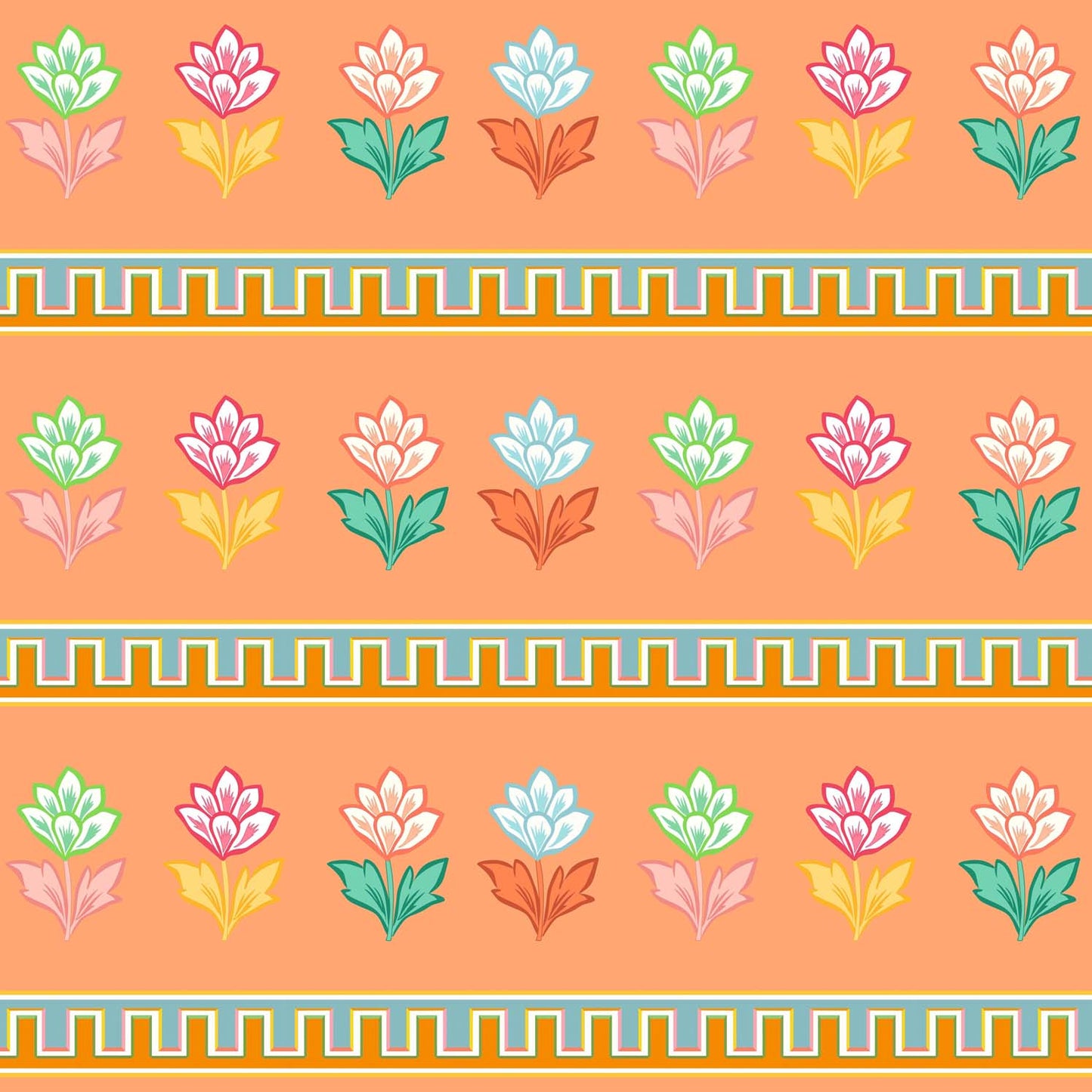 Elysium Peach Wallpaper