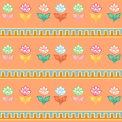 Elysium Peach Wallpaper