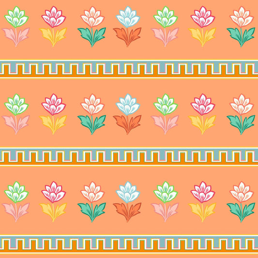 Elysium Peach Wallpaper