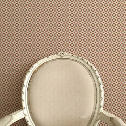 Little Lattice Wallpaper - Burnt Orange