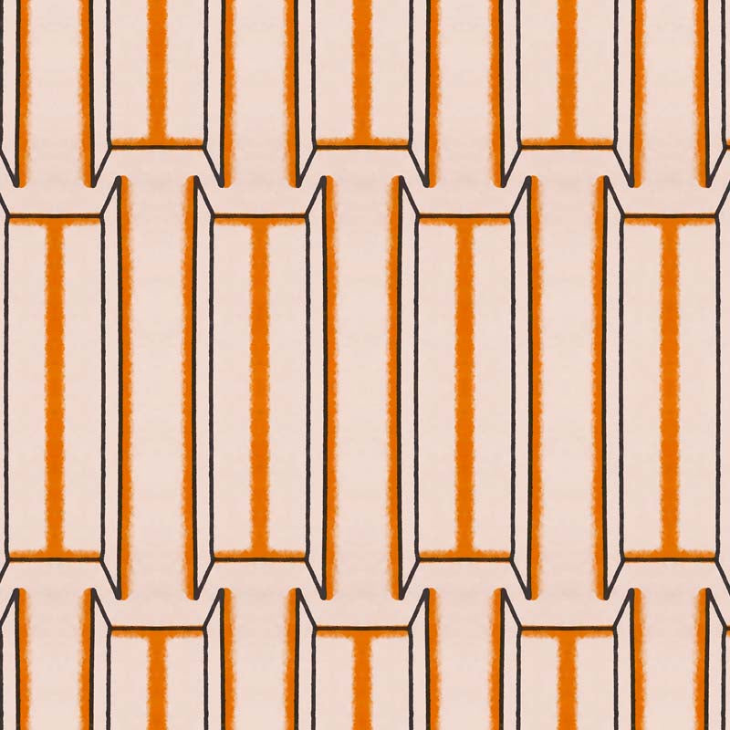 Tangier Wallpaper - Salmon