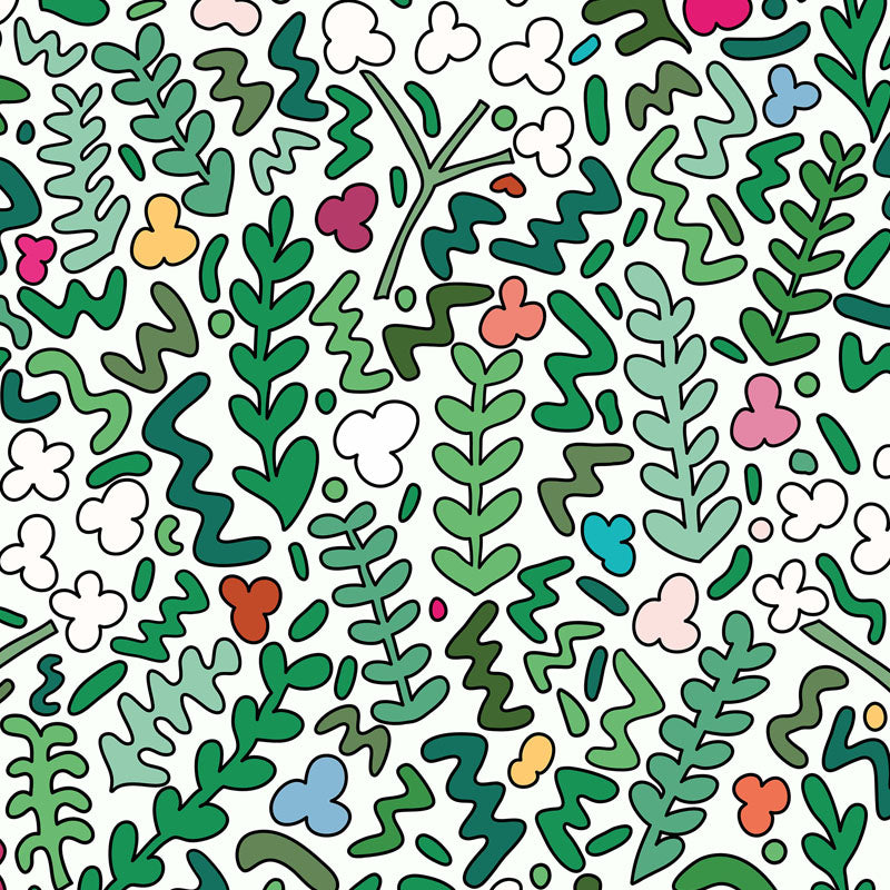 Fields of Joy Wallpaper - White