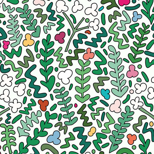 Fields of Joy Wallpaper - White