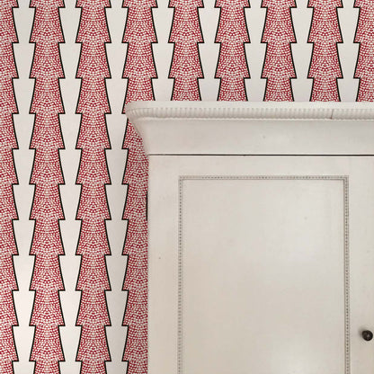 Spot and Arrow Wallpaper - Red