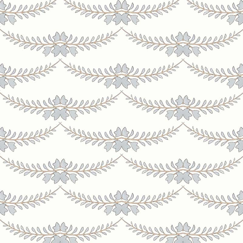 Wisteria Wallpaper - Grey – Ottoline