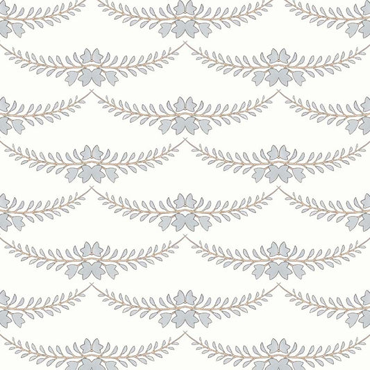 Wisteria Wallpaper - Grey