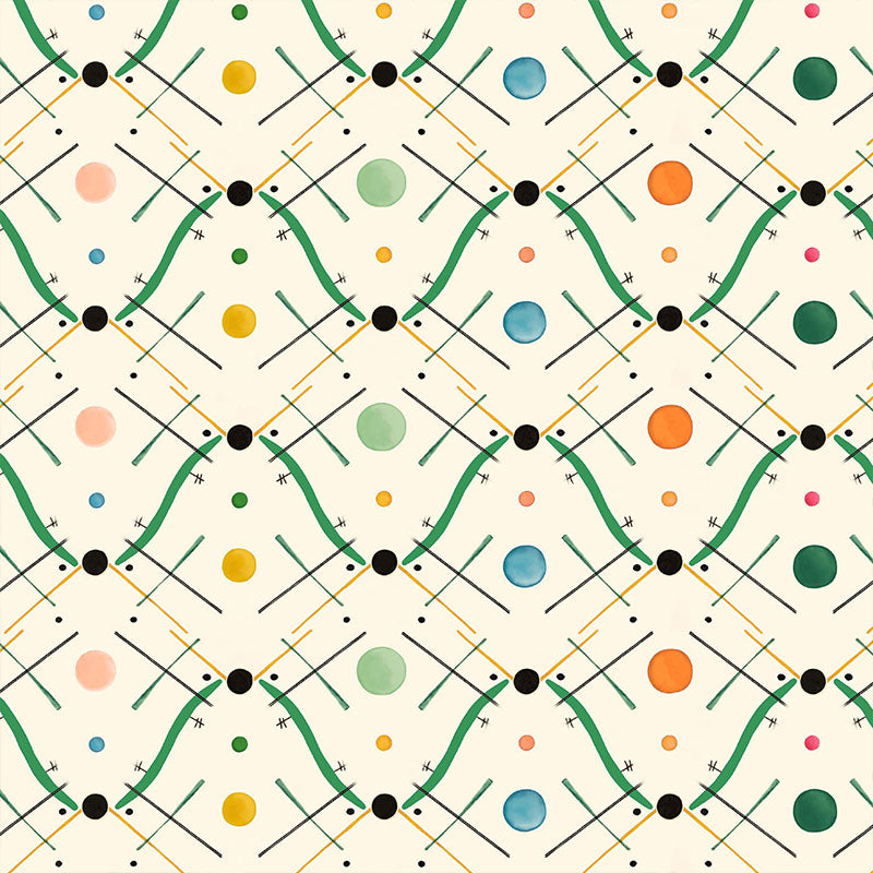 Improvisation Number 1 Wallpaper -Green