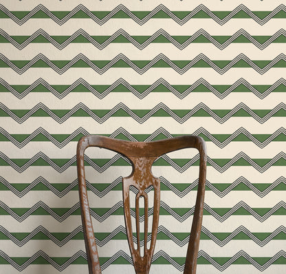 Moroccan Stripes Wallpaper - Green