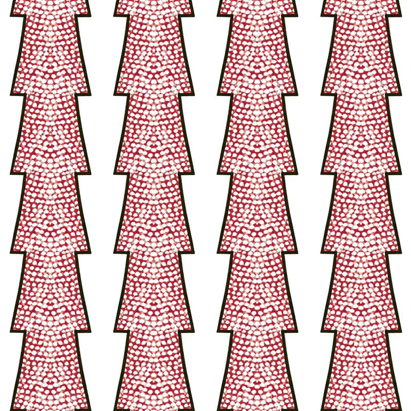Spot and Arrow Wallpaper - Red