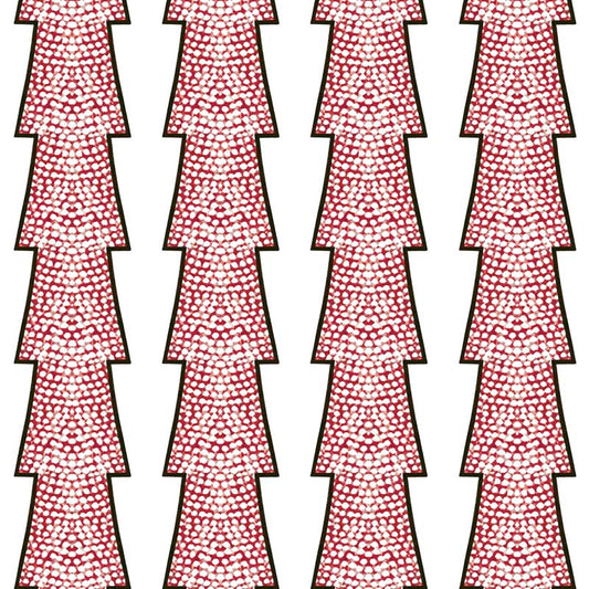 Spot and Arrow Wallpaper - Red