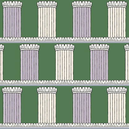 Pillars Wallpaper - Green