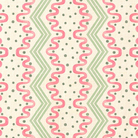 Madame Ziggle Fabric - Pink and Green