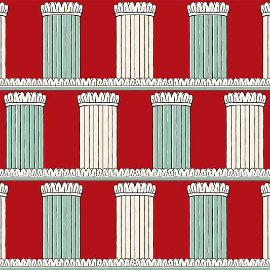 Pillars Wallaper - Red