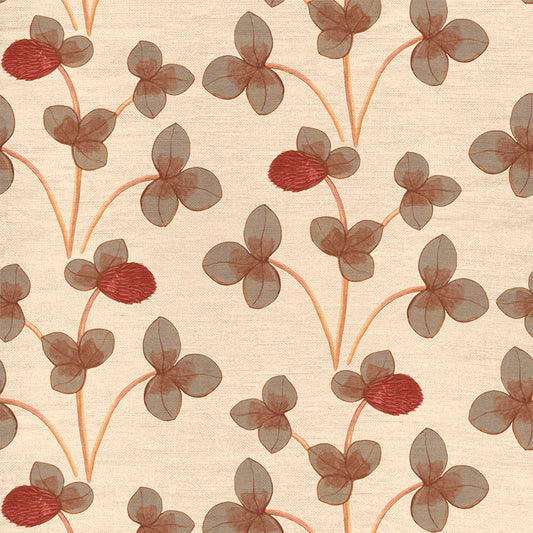 Chintz Constance Fabric - Ochre Red