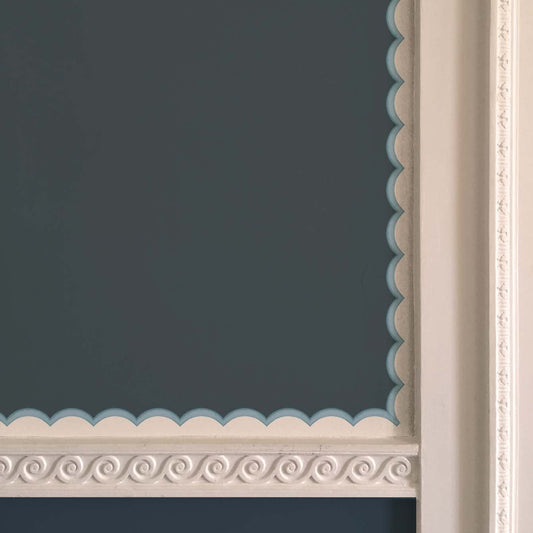 Scalloped Border in Light Blue