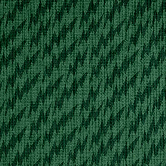 Lightning Bolts Fabric - Green