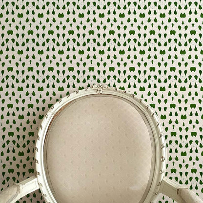 Porcelain Wings Wallpaper - Green