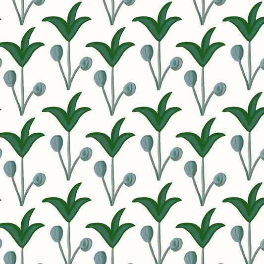 Spring Rhythm Wallpaper - Green