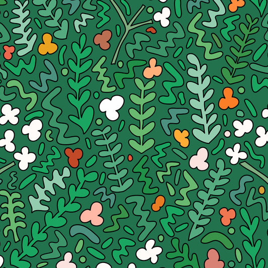Fields of Joy Wallpaper - Green