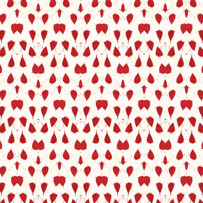Porcelain Wings Wallpaper- Red