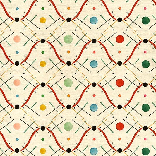 Improvisation 1 Fabric - Red