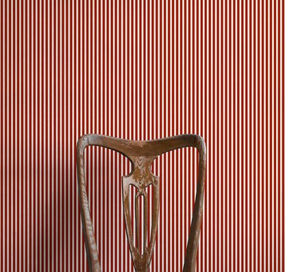 Tuscan Stripes Wallpaper - Red