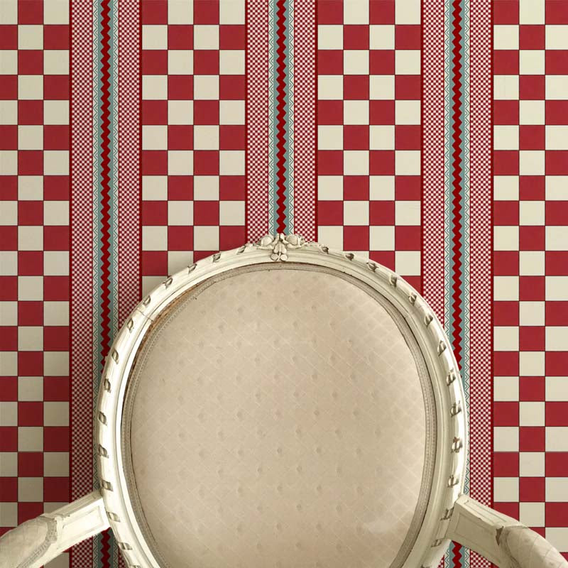 Double Check Wallpaper - Red