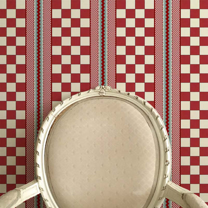 Double Check Wallpaper - Red