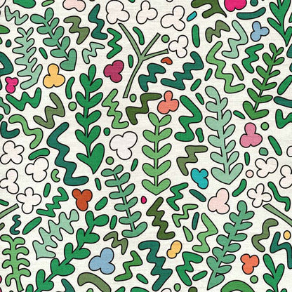 Fields of Joy Fabric - White