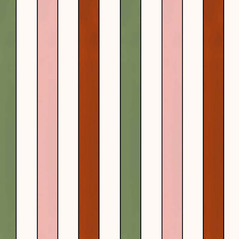 French Stripes Wallpaper