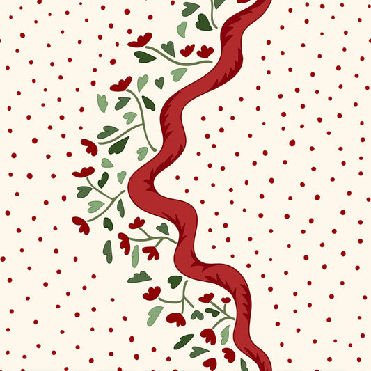 Chintz Caroline Wallpaper - Red