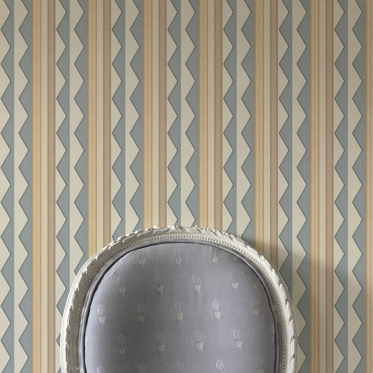 Bloomsbury Stripes Wallpaper - Lavender Grey