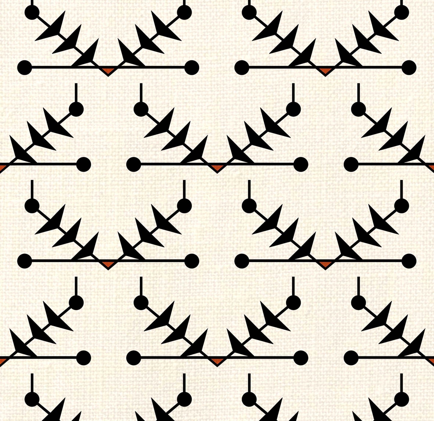 Atomic Trellis Fabric - Black