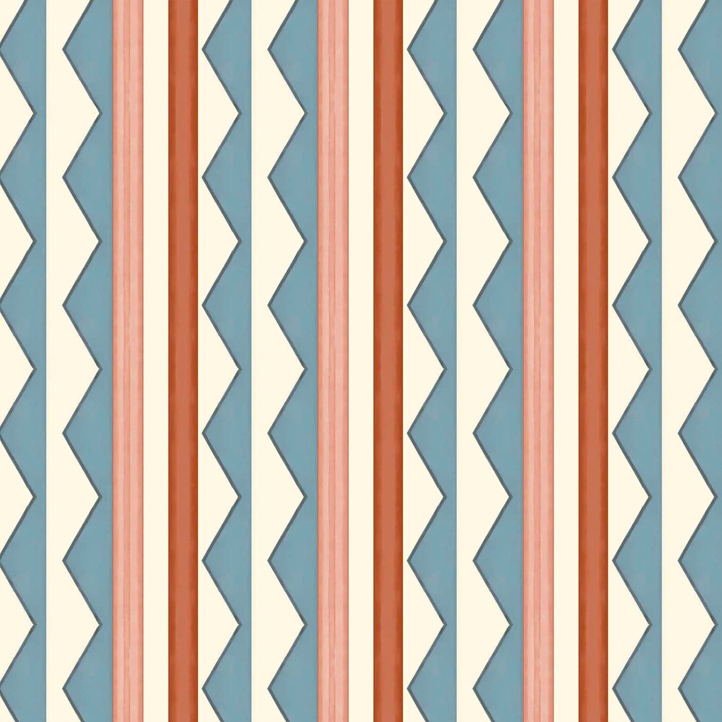 Bloomsbury Stripes Wallpaper - Denim Blue