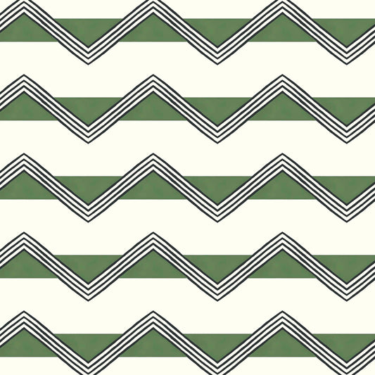 Moroccan Stripes Wallpaper - Green