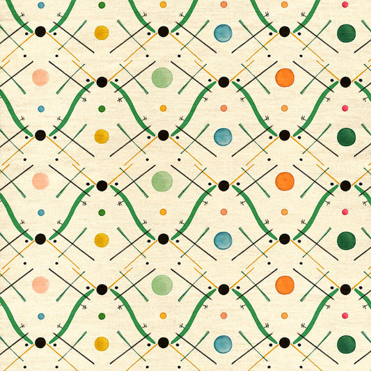 Improvisation 1 Fabric - Green