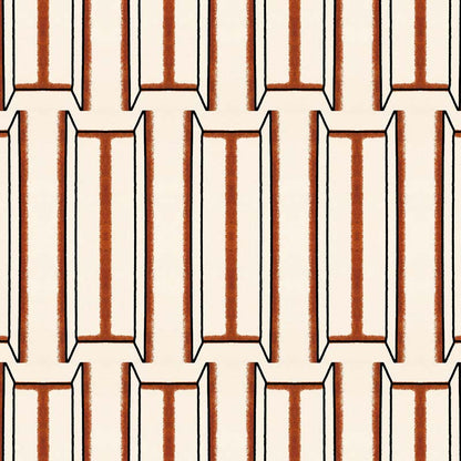 Tangier Wallpaper - White and Brown