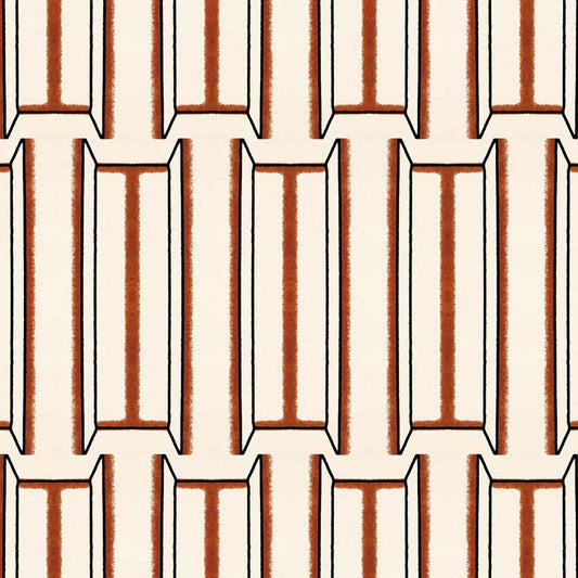 Tangier Wallpaper - White and Brown