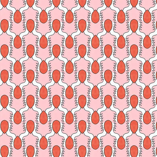 Happy People Wallpaper - Pink