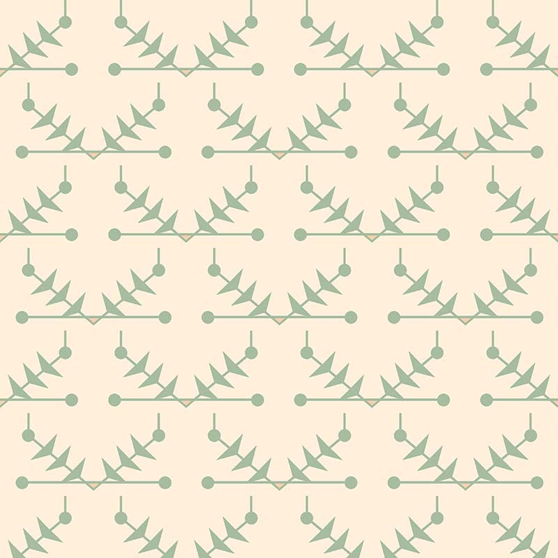Atomic Trellis Wallpaper - Soft Sage