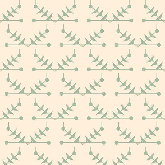 Atomic Trellis Wallpaper - Soft Sage
