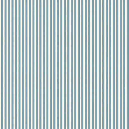 Tuscan Stripes Wallpaper - Light Blue