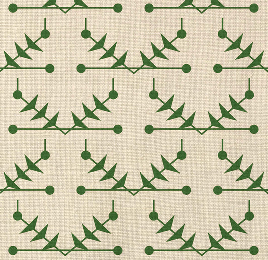 Atomic Trellis Fabric - Green