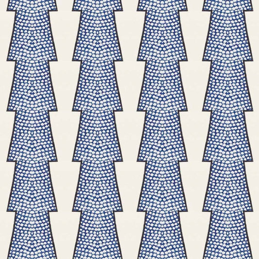 Spot and Arrow Wallpaper - Blue